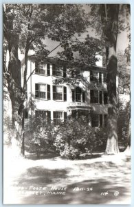 RPPC WISCASSET, Maine ME ~ WOOD FOOTE HOUSE Lincoln County c1950s  Postcard