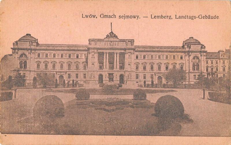 C0831 ukraine Lwow Lemberg Landtags Gebaude