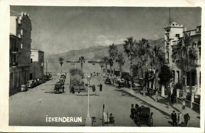 turkey, ALEXANDRETTE ISKENDERUN, Street Scene (1930s) RPPC Postcard