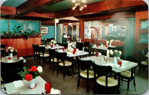 Templins Grill Marine dining room Cocktail Bar Coeur d'Alene Idaho ID Postcard