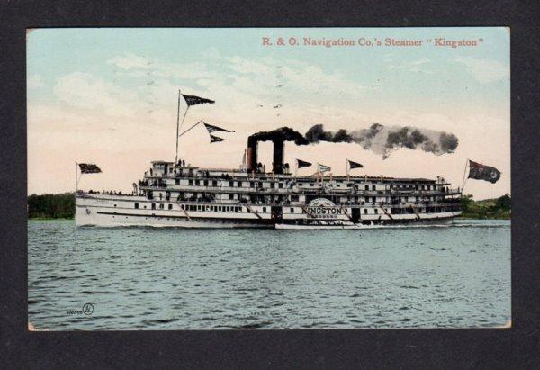 Steamer Steamship R&O Navigation Co Kingston Postcard Carte Postale Steam Ship