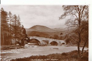 Scotland Postcard - Braemar Old Bridge of Dee - RP - Ref 13577A