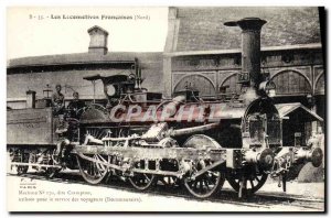 Postcard Old Train Locomotive 170 machine called the Crampton Hotel Service