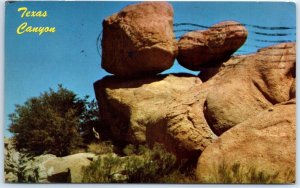 Postcard - Kissing Rocks, Texas Canyon - Arizona