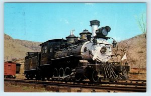 GOLDEN, CO Colorado ~ D & RG STEAM RAILROAD ENGINE #346 ~ c1950s  Postcard