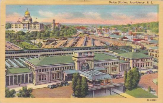 Union Railroad Station Providence Rhode Island Curteich