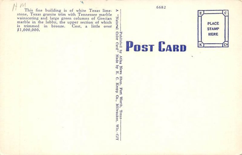 Post Office - Fort Worth, Texas TX  