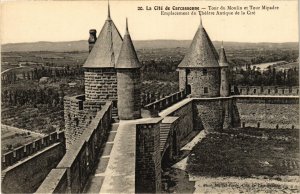 CPA Carcassonne Tour du Moulin et Tour Mipadre FRANCE (1012753)