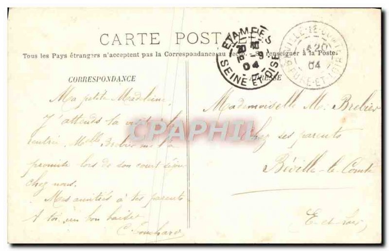 Old Postcard Etampes La Tour De Guinette