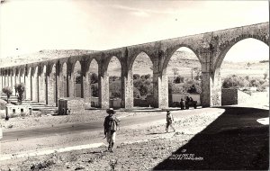 RPPC Postcard Acueducto Arches Queretaro Mexico