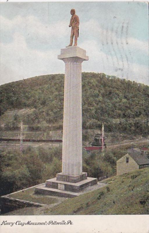 Pennsylvania Pottsville Henry Clay Monument 1909