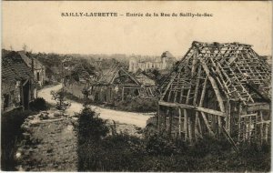 CPA Sailly-Laurett - Entrée de la Rue de Sally-le-Sec (121224)