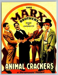 Marx Brothers   Animal Crackers   Replica Poster  Postcard
