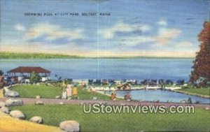 Swimming Pool, City Park in Belfast, Maine