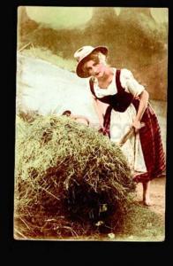 047277 Tinted Lady RURAL TYPE vintage PHOTO