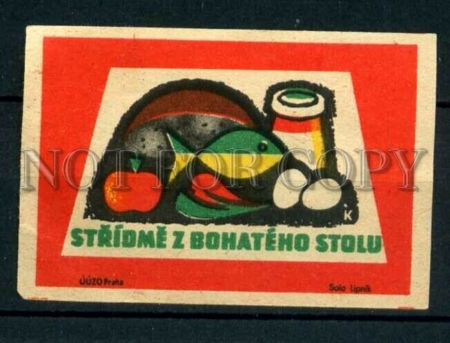 500810 Czechoslovakia products ADVERTISING Vintage match label