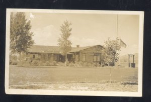 RPPC BUFFALO BILL MUSEUM FLAG FLYING VINTAGE REAL PHOTO POSTCARD