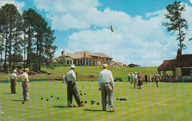 North Carolina Pinehurst Bowling On The Green At The Country Club 1956