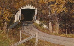 Nolts Point Mill Covered Bridge Oregon PA Pennsylvania Heart of Amishland pm1975