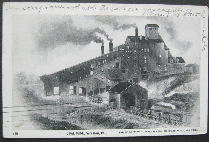 Coal Mine Scranton PA 1905 Illustrated Post Card Co 430