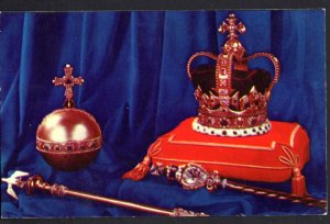 Britain's Royal heirlooms Coronation Regalia St. Edward's Crown The Orb - Chrome