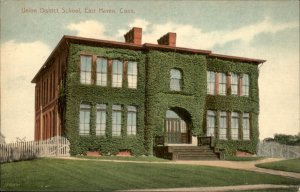 East haven Connecticut Union District School c1900-20s Vintage Postcard
