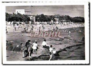 Modern Postcard Carnac Plage Morbihan The wide beach and the large Hotel Brit...