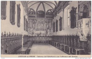 Interno Del Refettorio Con l'Affresco Del Semini, Certosa Di Pavia (Lombardy)...