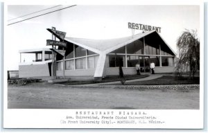 RPPC  MONTERREY, Nuevo Leon Mexico ~ Roadside RESTAURANT NIAGARA 1964  Postcard