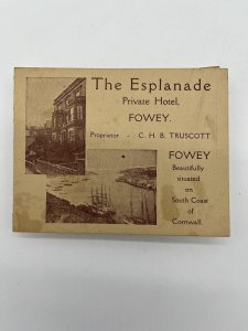 Esplanade Hotel Fowey United Kingdom UK Coast of Cornwall Menu Price List