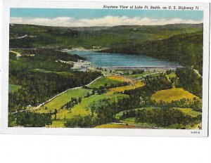 Aerial View of Lake Ft. Smith Arkansas on US Hwy 71