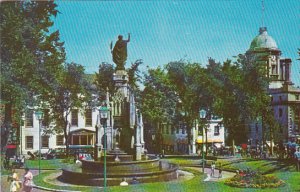 Canada Quebec La Cite Faith Monument At the Place D Armes