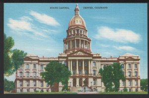 Colorado DENVER Beautiful State Capitol with its Gold Plated Dome ~ Linen