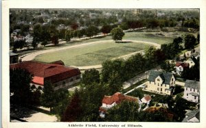 1920s Athletic Field University of Illinois Postcard
