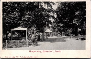 Netherlands Uitspanning Bloemink Twello Vintage Postcard C022