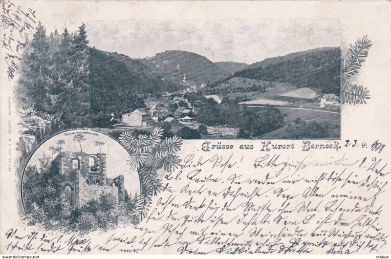 Gruss Aus Kurort Berneek , Germany , PU-1898, 2-views
