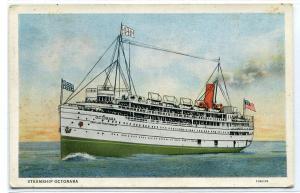 Steamer Octorara Great Lakes Transit Corporation Ship 1920s postcard