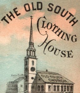 1870s-80s The Old South Clothing House Geo. R. Brine Manager P84