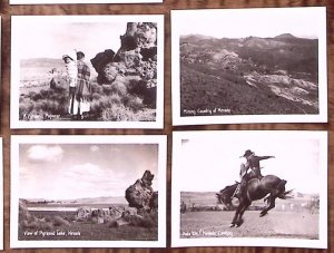 1930s RENO NEVADA SELECTED PHOTOGRAPHS MINI SOUVENIR PHOTO RPPC SET OF 10 Z3284