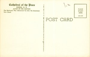 Rindge, N. H., Cathedral of the Pines, National War Memorial, American Postcard