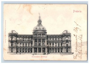 1900-07 Government Buildings Pretoria Transvaal To USA Postcard F146E