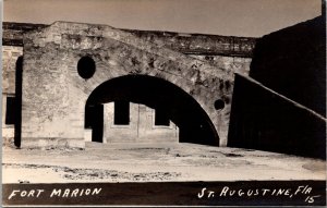 RPPC Fort Marion, St Augustine FL Vintage Postcard V70