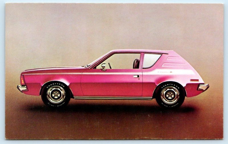 Automobile Advertising 1972 GREMLIN - X American Motors Car Ad Postcard