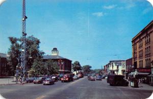 Ravenna Ohio Main Street Scene Historic Bldgs Vintage Postcard K57793