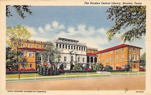 The Houston Central Library Located in the Civic Center Houston, Texas USA Vi...