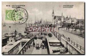 Old Postcard Antwerp Embarcadere Charter