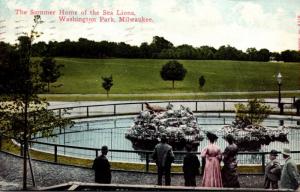 Wisconsin Milwaukee Washington Park Summer Home Of The Sea Lions 1912