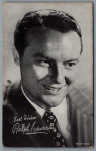 Arcade Card c1940s Ralph Edwards Radio and Television Host & Producer Game Shows