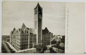 MN Court House and City Hall Minneapolis Early 1900s udb Postcard P1