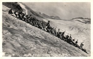 Vintage Postcard 1947 Nature Coasting on Paradise Glacier Rainer National Park